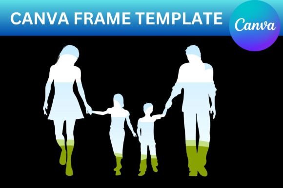 Capture Movement: The Family Walking Canva Frame Template