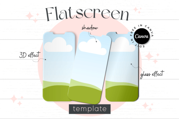 Elevate Your Product Display: The Smartphone Flatscreen Canva Mockup