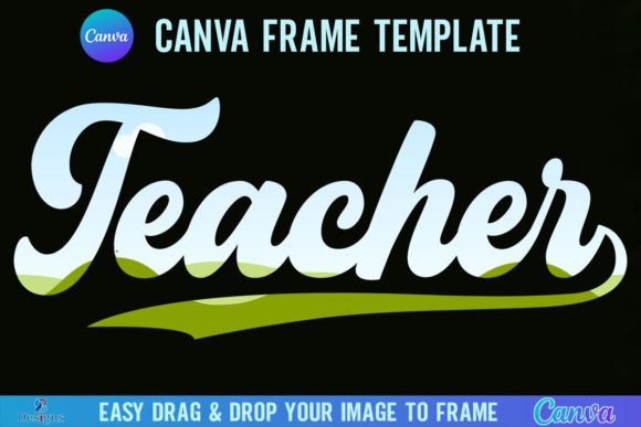 Teacher Canva Template Frame Retro: Vintage Design Made Simple