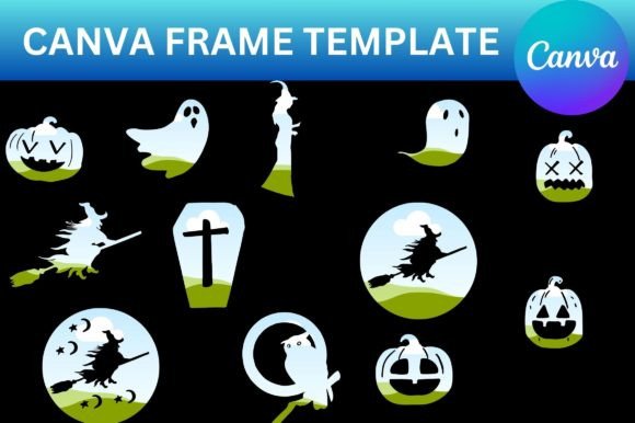Unleash Spooky Creativity with Halloween Canva Frame Template