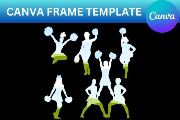 Unlock Dynamic Designs with the Cheerleader Canva Frame Template