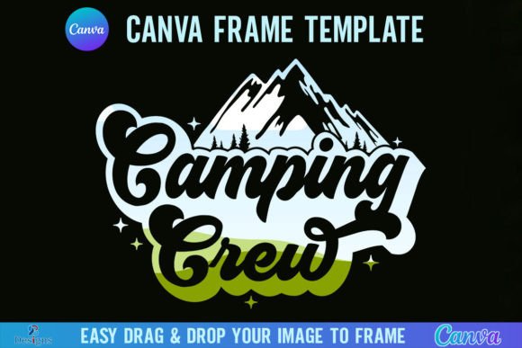 Unlock Your Outdoor Branding with the Camping Crew Canva Frame Template