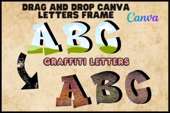 Urban Edge: Unleashing Creativity with Graffiti Alphabet Canva Frames